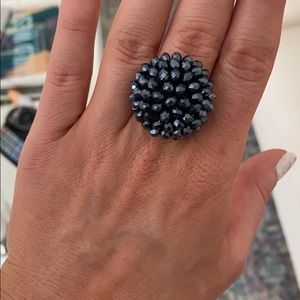 Blue cluster ring